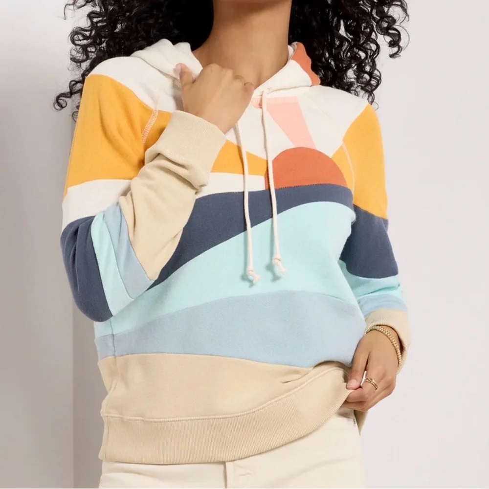 Faherty Soleil Hoodie Sun and Wave (NWT) | Women’s Small - Picture 4 of 4